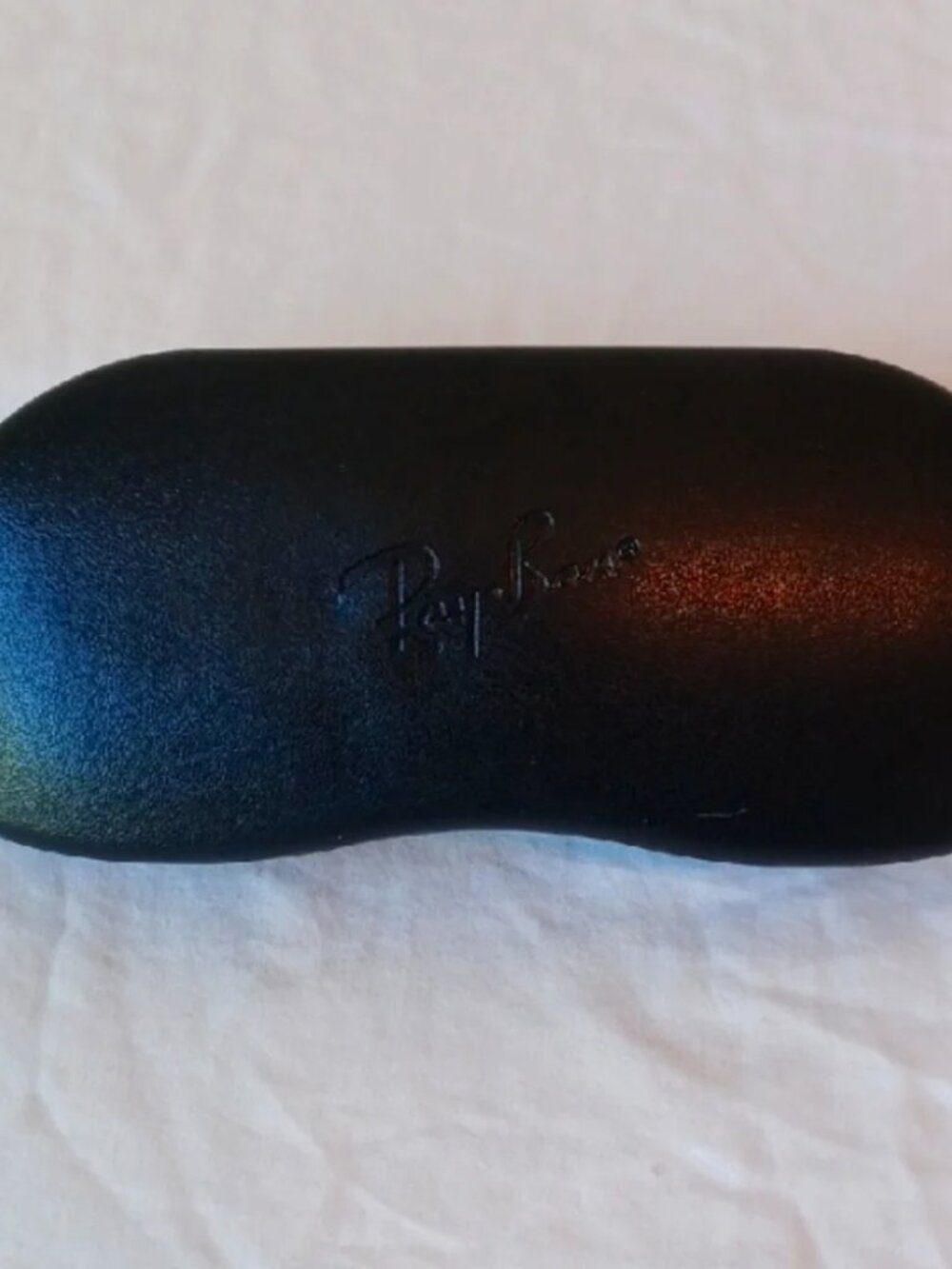 Ray-Ban Eyeglass Sunglass Case, Hard Shell Smooth Black Finish AUTHENTIC